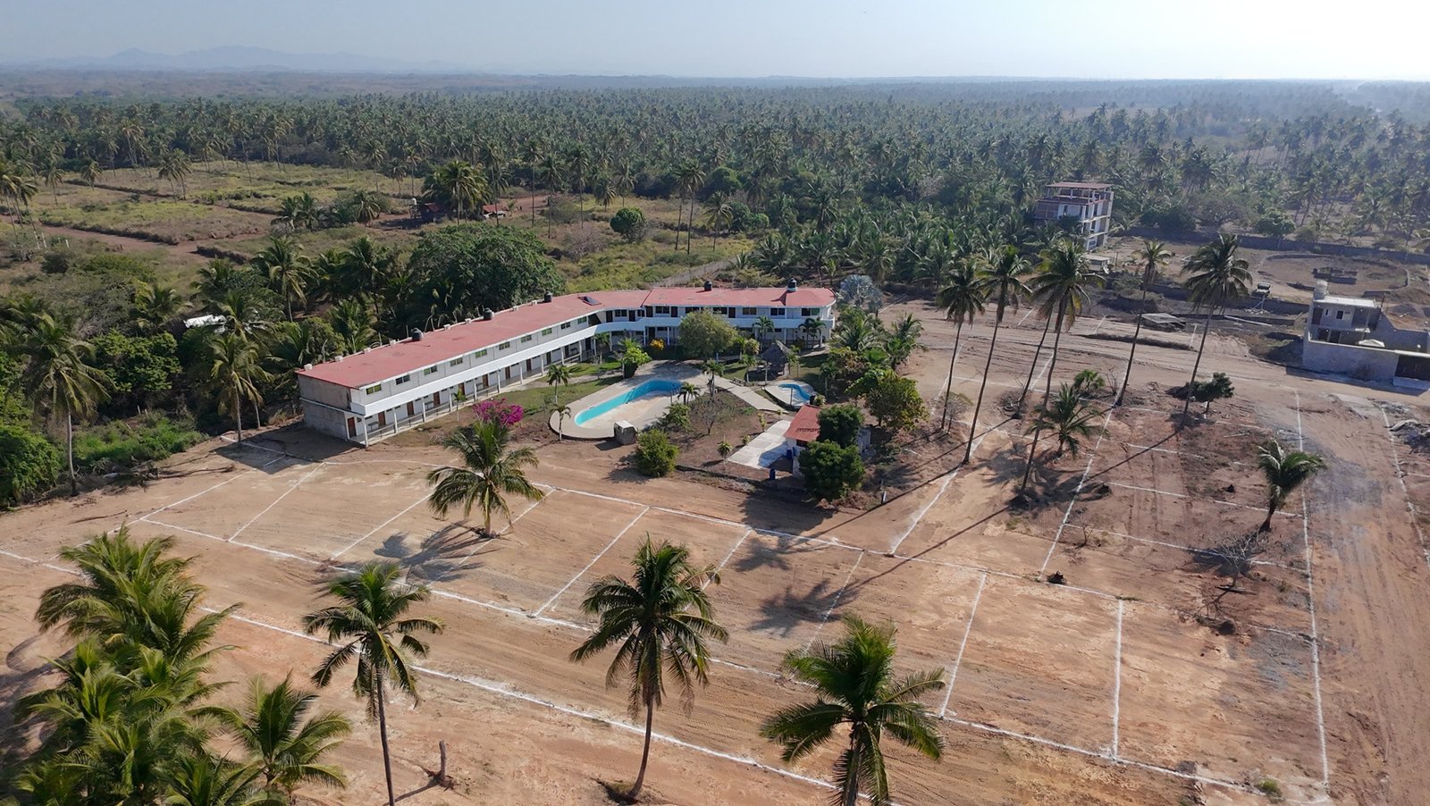 Hotel & Pool Area View